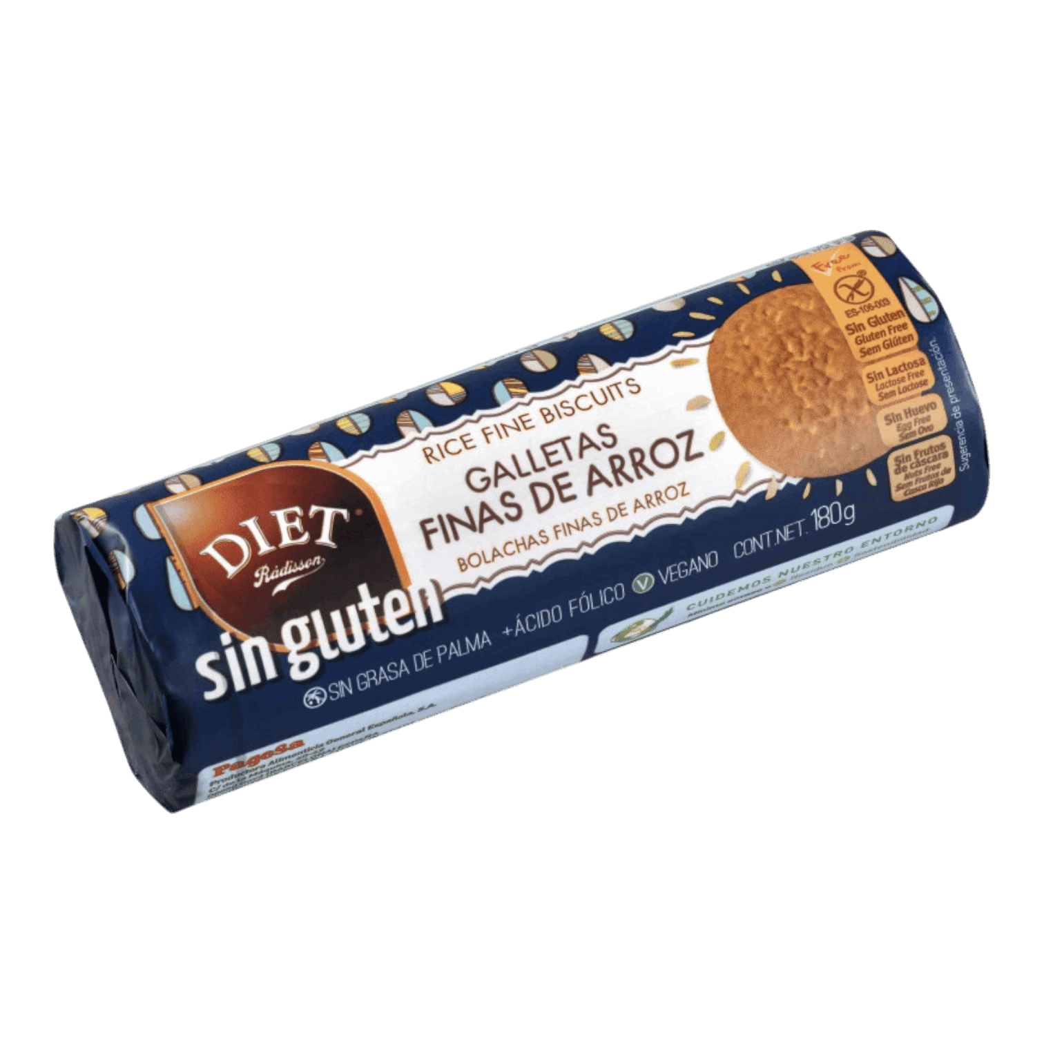 Biscuits fins DIAT au riz 180 g