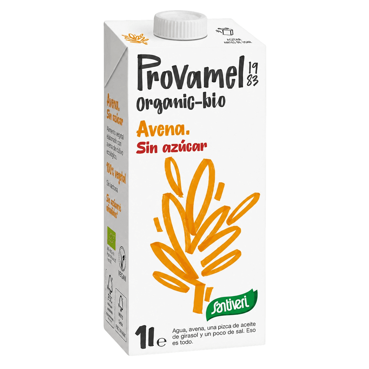 Boisson avoine bio sans sucre 1 L