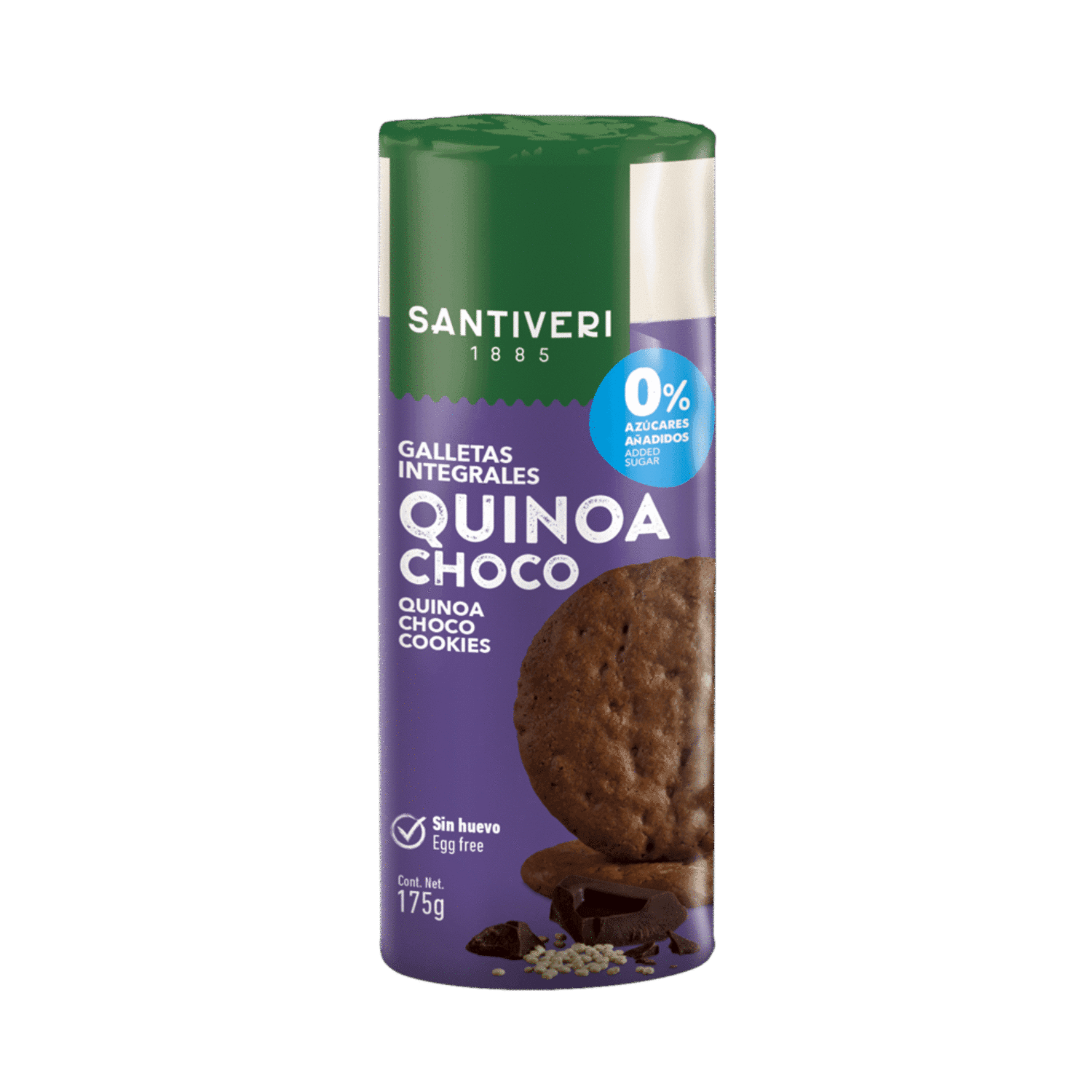 Biscuits intégraux quinoa chocolat 0%