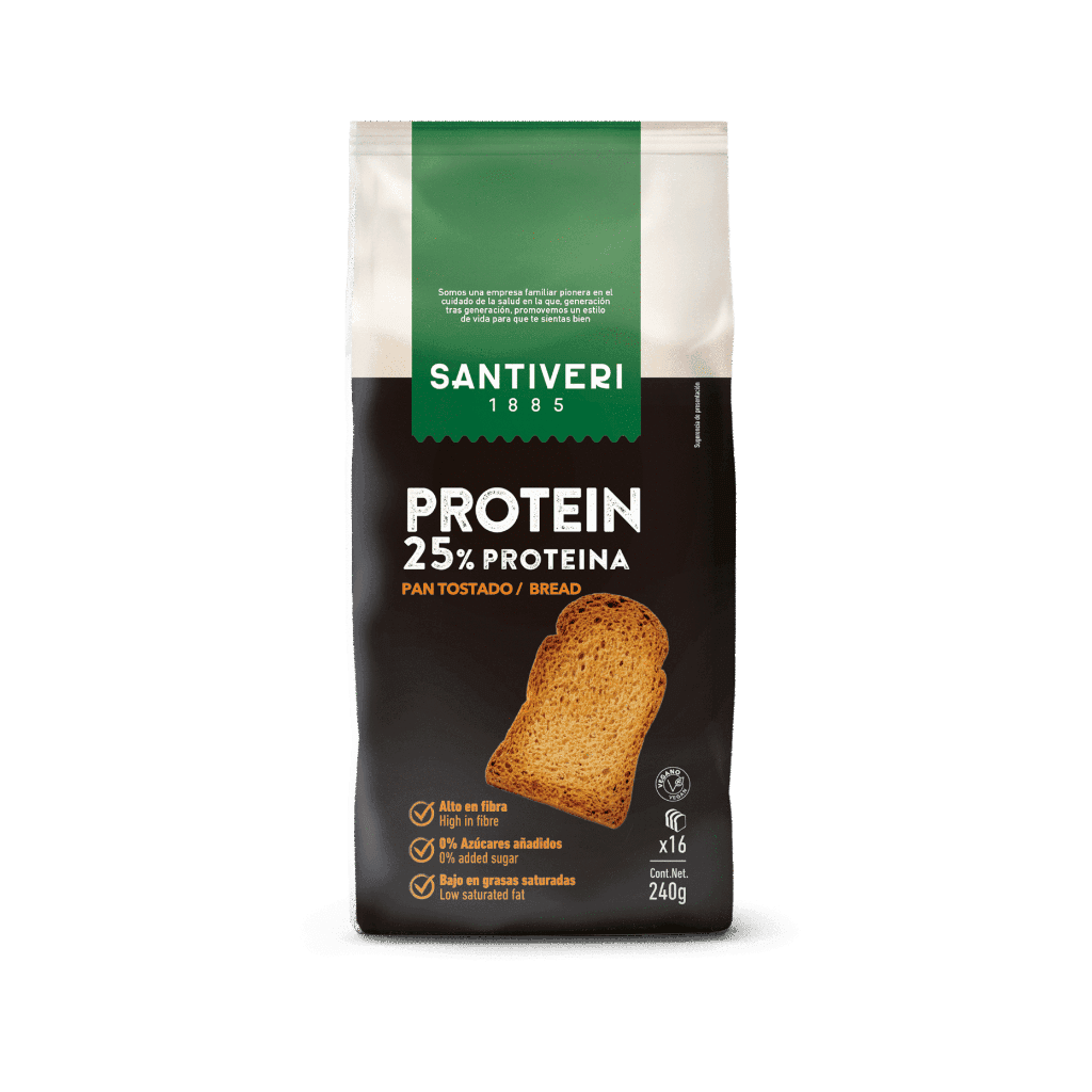 Pain grillé protéiné