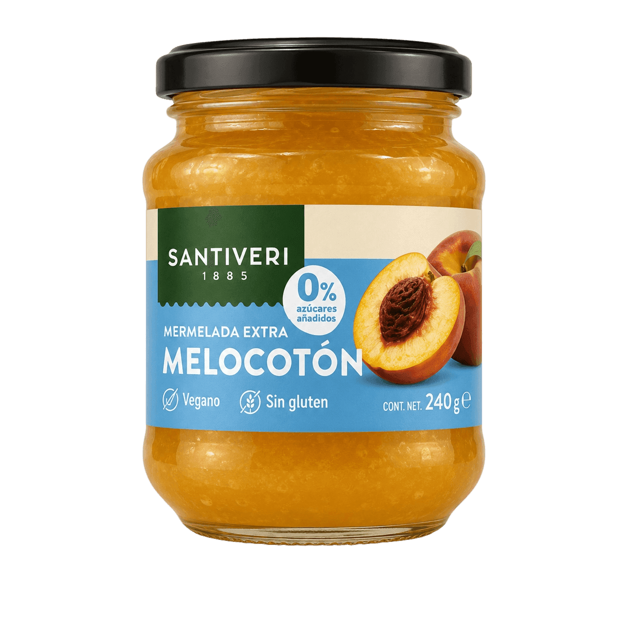 Confiture de pêche 0% sucres