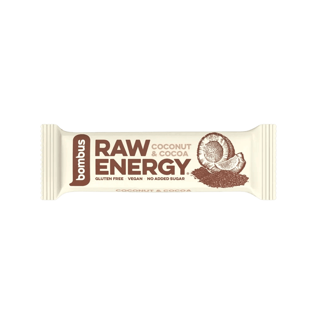 Bombus Raw Energy noix de coco et cacao